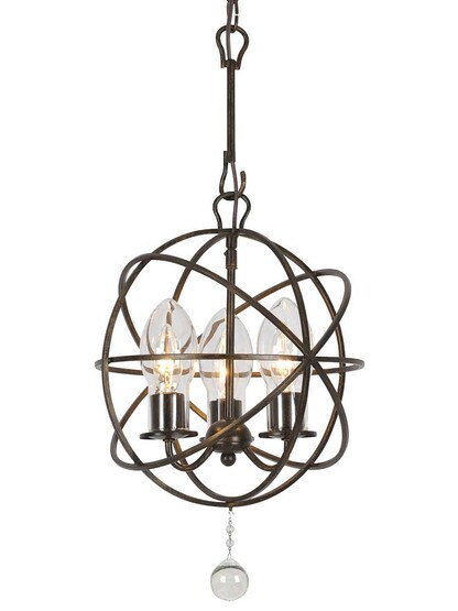 Solaris 28 1/2 inch 3-Light Exterior Chandelier.